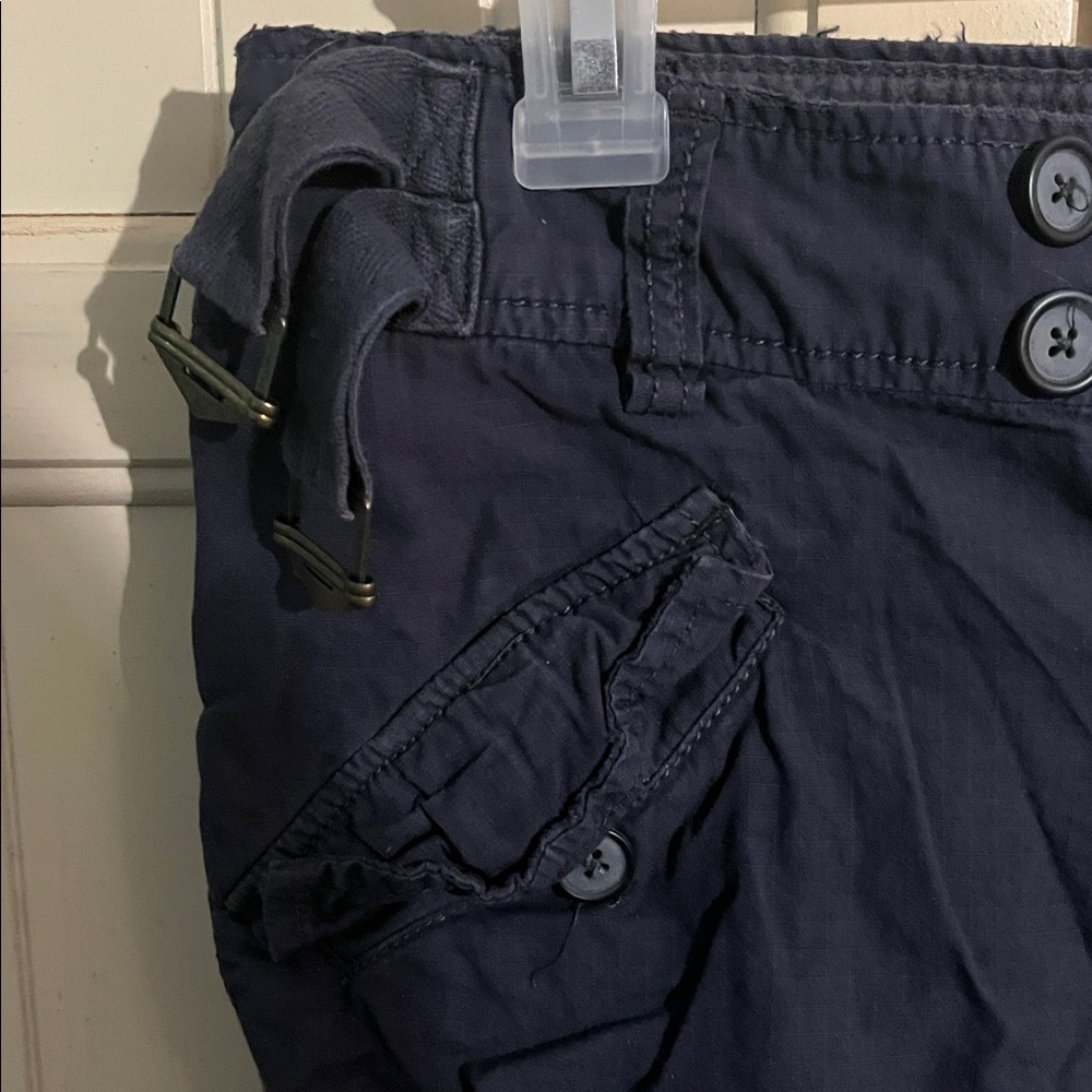 Free People Navy Utility Shorts - Picture 2 of 8